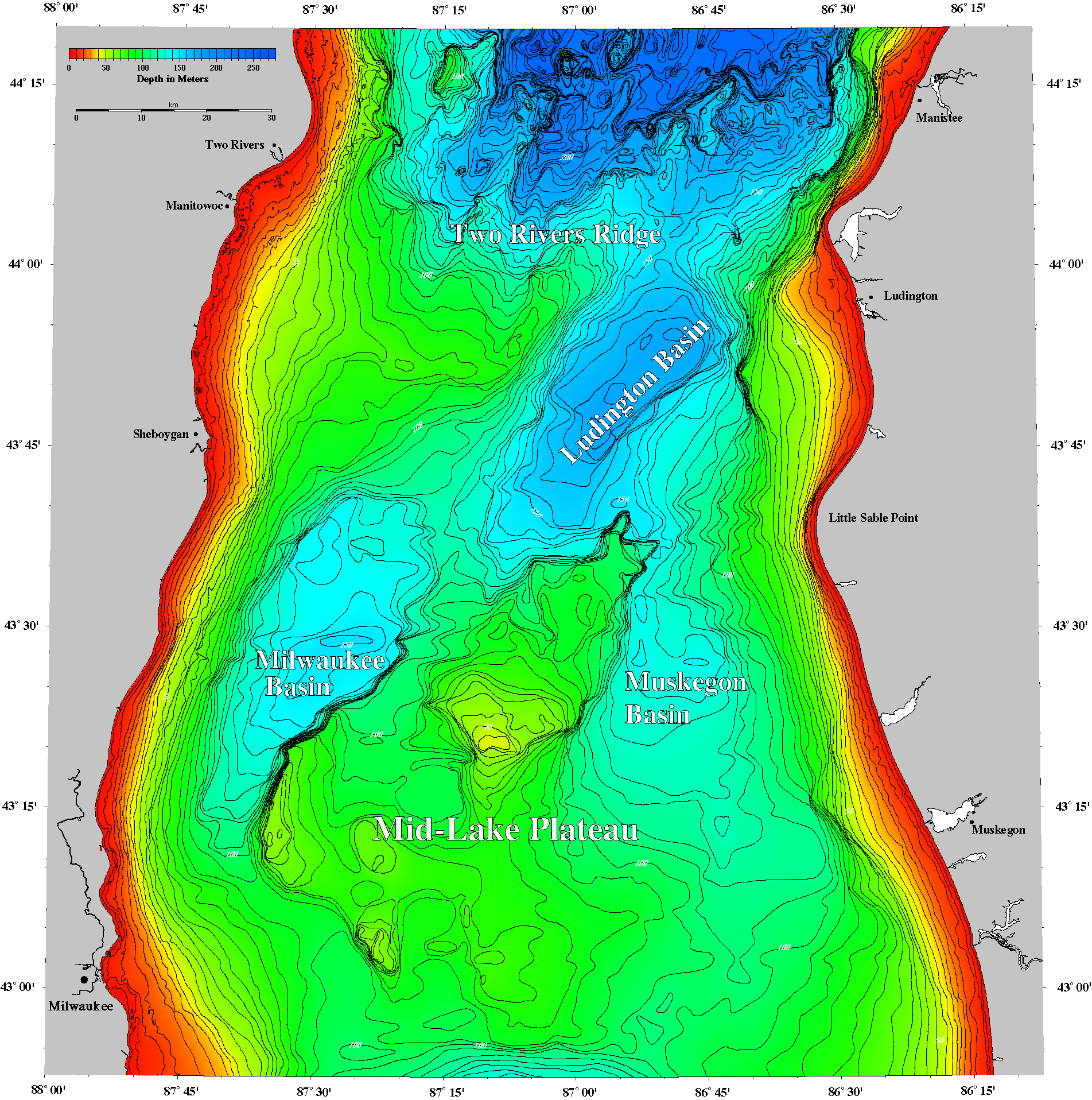 Great Lakes Bathymetry National Centers for Environmental Information